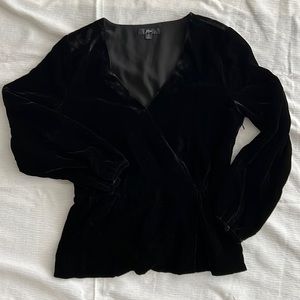 Jcrew velvet top. Size small.